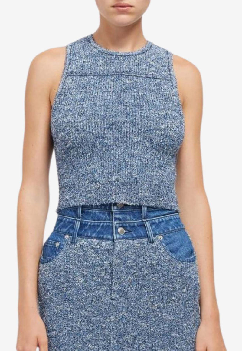 Simkhai Sianna Knit Tank Top Blue