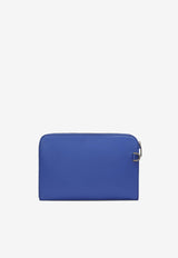 Dolce 
Gabbana Logo-Embossed Leather Pouch Blue BM1751 AG218 80623