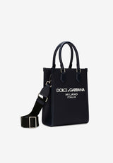 Dolce 
Gabbana Small DG Milano Nylon Top Handle Bag Navy BM2123 AG182 8C653