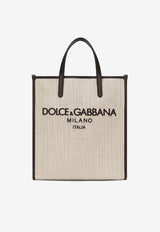 Dolce 
Gabbana Small Logo Canvas Tote Bag BM2259 AN233 80718 Beige