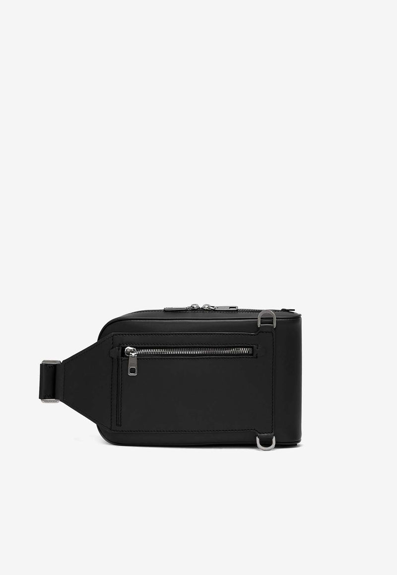 Dolce 
Gabbana DG Milano Calf Leather Belt Bag Black BM2264 AG218 80999