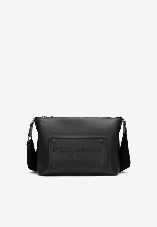 Dolce 
Gabbana DG Milano Calf Leather Crossbody Bag Black BM2265 AG218 80999