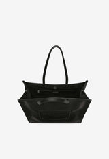 Dolce 
Gabbana DG Milano Calf Leather Tote Bag Black BM2274 AG218 80999