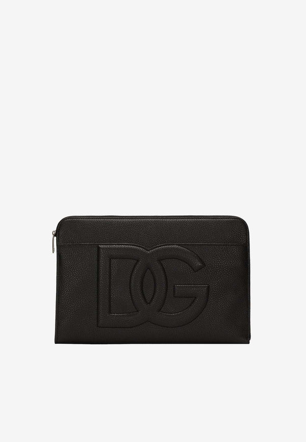 Dolce 
Gabbana Large Leather Pouch BM2337 A8034 80999 Black