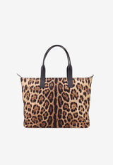 Dolce 
Gabbana Adamo Leopard Print Tote Bag Brown BM2375A6F30_HY13M