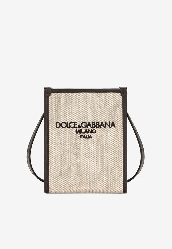 Dolce 
Gabbana Small Canvas Shopper Bag BM3025 AN233 80718 Beige