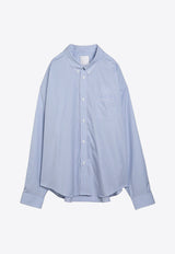 Givenchy Striped Button-Down Shirt BM60ZW15F0/O_GIV-452 Blue