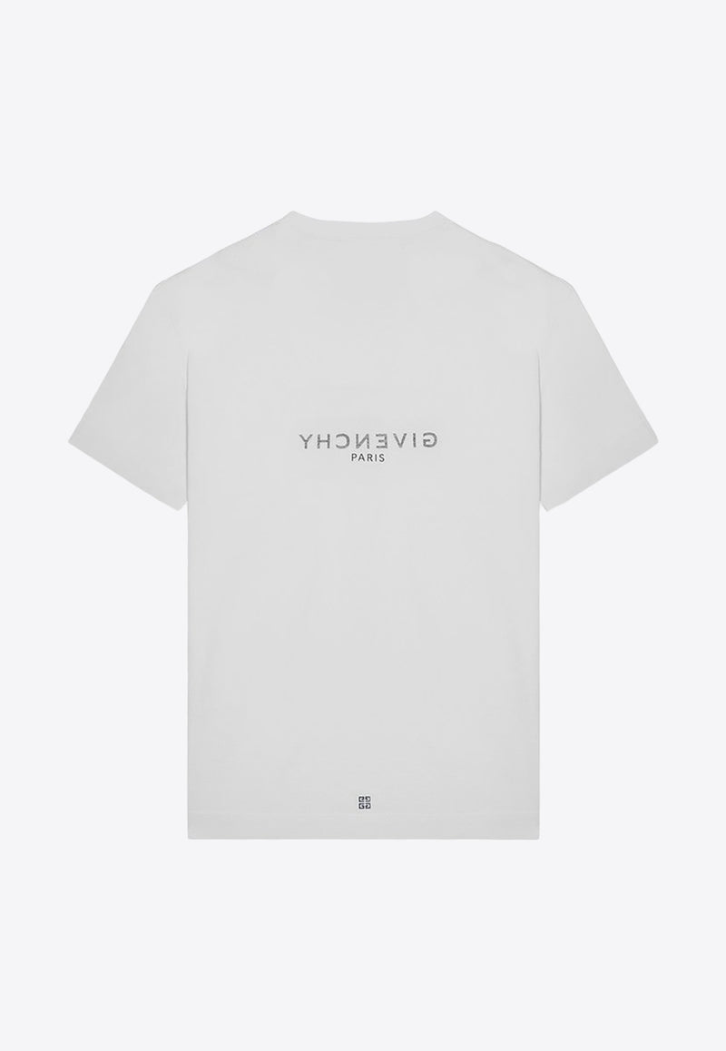 Givenchy Reverse Logo Oversized T-shirt BM71533Y6B/P_GIV-100 White