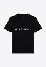 Givenchy Archetype Logo Slim T-shirt BM716G3YAC/P_GIV-001 Black