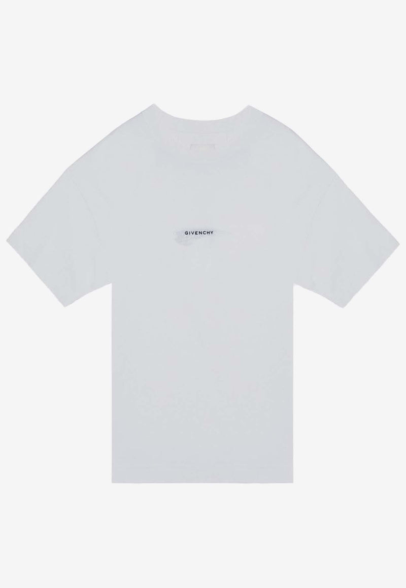 Givenchy Crewneck Logo T-shirt White BM71JA3YN1/P_GIV-100