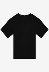 Givenchy Embroidered Logo Crewneck T-shirt Black BM71JA3YN2/P_GIV-001