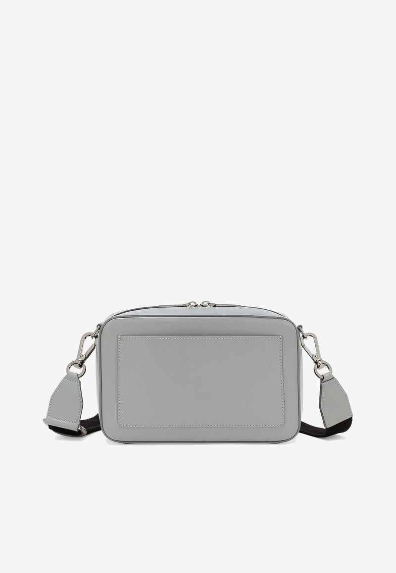 Dolce 
Gabbana DG Milano Calf Leather Crossbody Bag Gray BM7329 AG218 80753