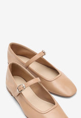 Le Monde Béryl Mary-Jane Nappa Leather Ballet Flats Beige BMJLEA/O_LEMOB-FAW