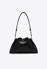 Jimmy Choo Cinch M Leather Shoulder Bag BONBONBCKTEWHUT/P_JIMCH-BS Black