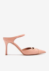 Malone Souliers Bonnie 80 Leather Mules BONNIE 80-4 PEACH/PEACH