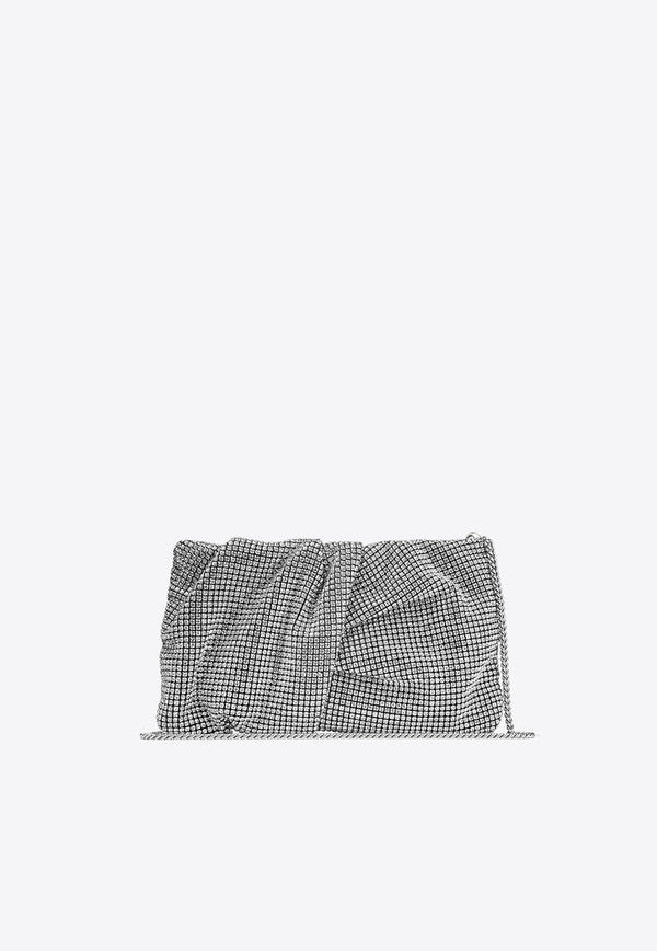 Bonny Crystal Mesh Clutch Bag Jimmy Choo BONNY CLUTCH BXQ SILVER