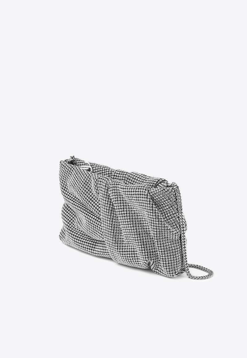 Bonny Crystal Mesh Clutch Bag Jimmy Choo BONNY CLUTCH BXQ SILVER