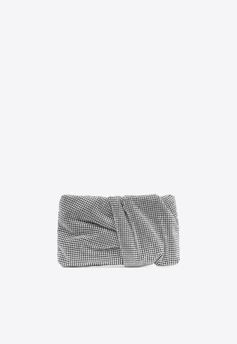 Bonny Crystal Mesh Clutch Bag Jimmy Choo BONNY CLUTCH BXQ SILVER