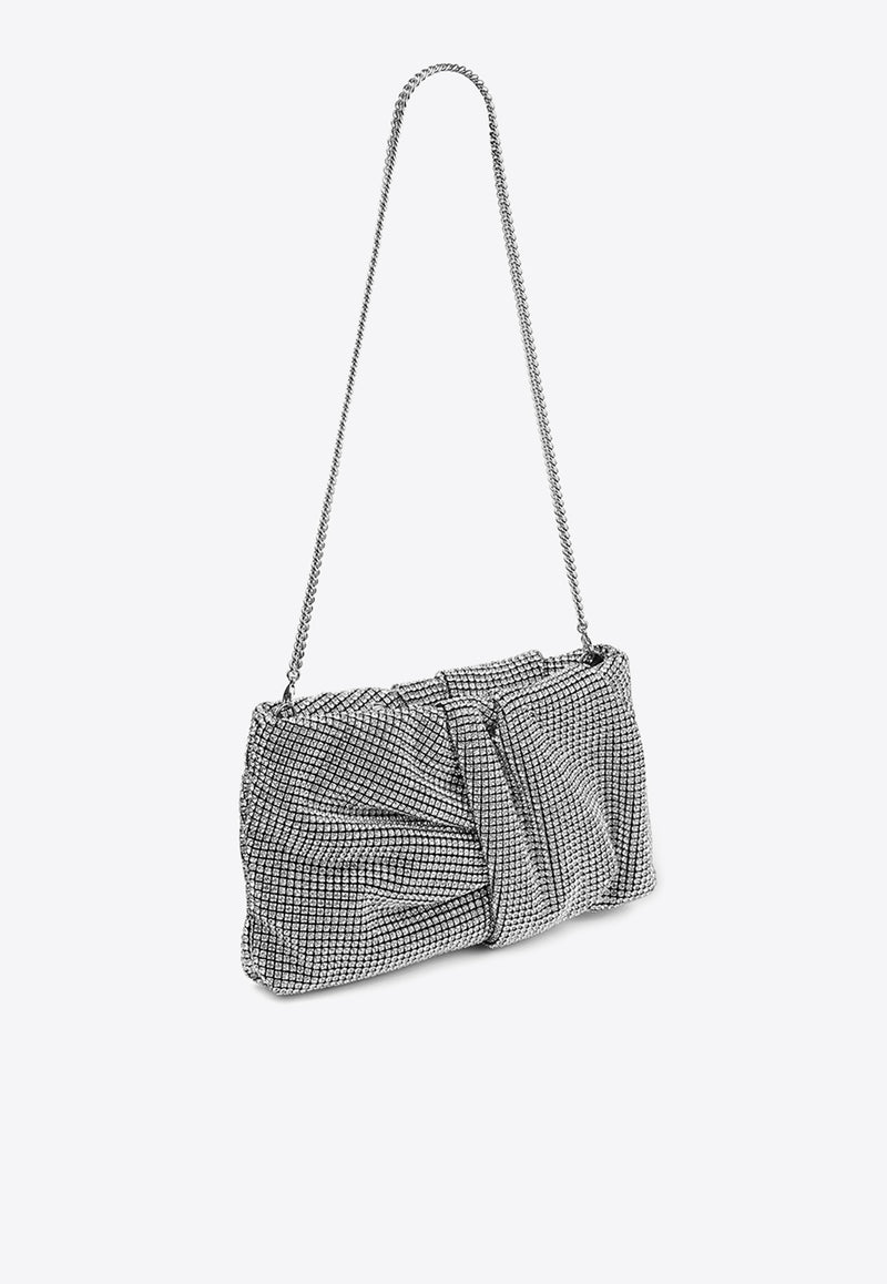 Bonny Crystal Mesh Clutch Bag Jimmy Choo BONNY CLUTCH BXQ SILVER