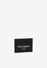 Dolce 
Gabbana Logo Calfskin Cardholder Black BP0330 AN244 HNII7