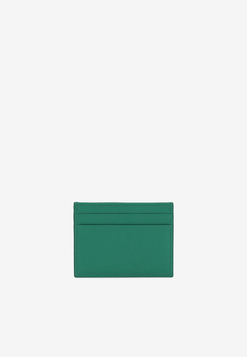 Dolce 
Gabbana Logo Calfskin Cardholder Green BP0330 AN244 HVII7