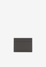 Dolce 
Gabbana DG Logo Deerskin Print Leather Cardholder Gray BP0330 AT489 80748