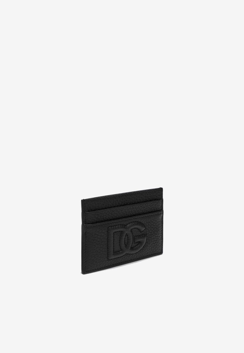 Dolce 
Gabbana DG Logo Leather Cardholder Black BP0330AT489/Q_DOLCE-80999