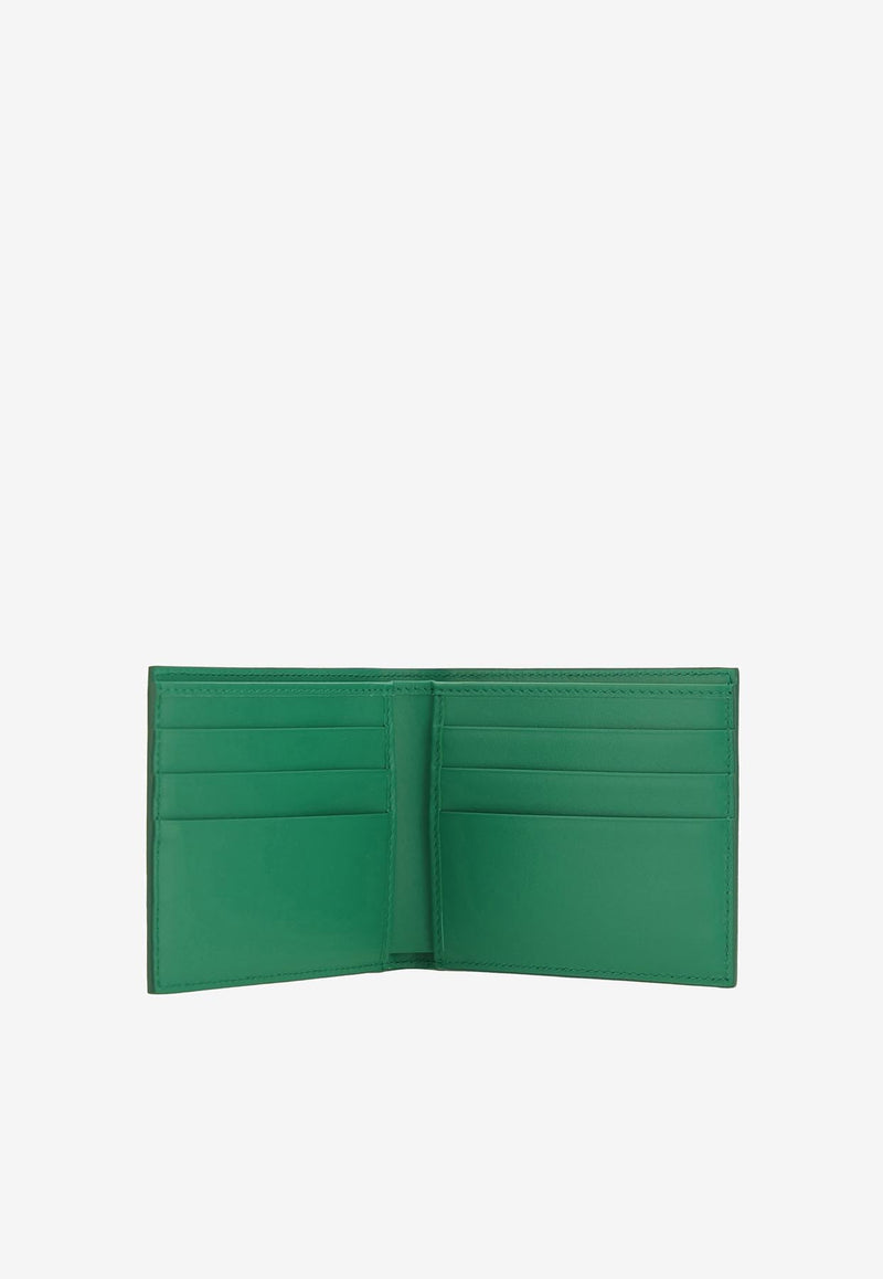 Dolce 
Gabbana Milano Logo Bi-Fold Wallet Green BP1321 AN244 HVII7