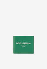 Dolce 
Gabbana Milano Logo Bi-Fold Wallet Green BP1321 AN244 HVII7