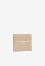 Dolce 
Gabbana Milano Logo Bi-Fold Wallet Beige BP1321 AN244 HYII7