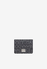 Dolce 
Gabbana Logo Jacquard Bi-Fold Wallet Beige BP1643 AJ705 8B969