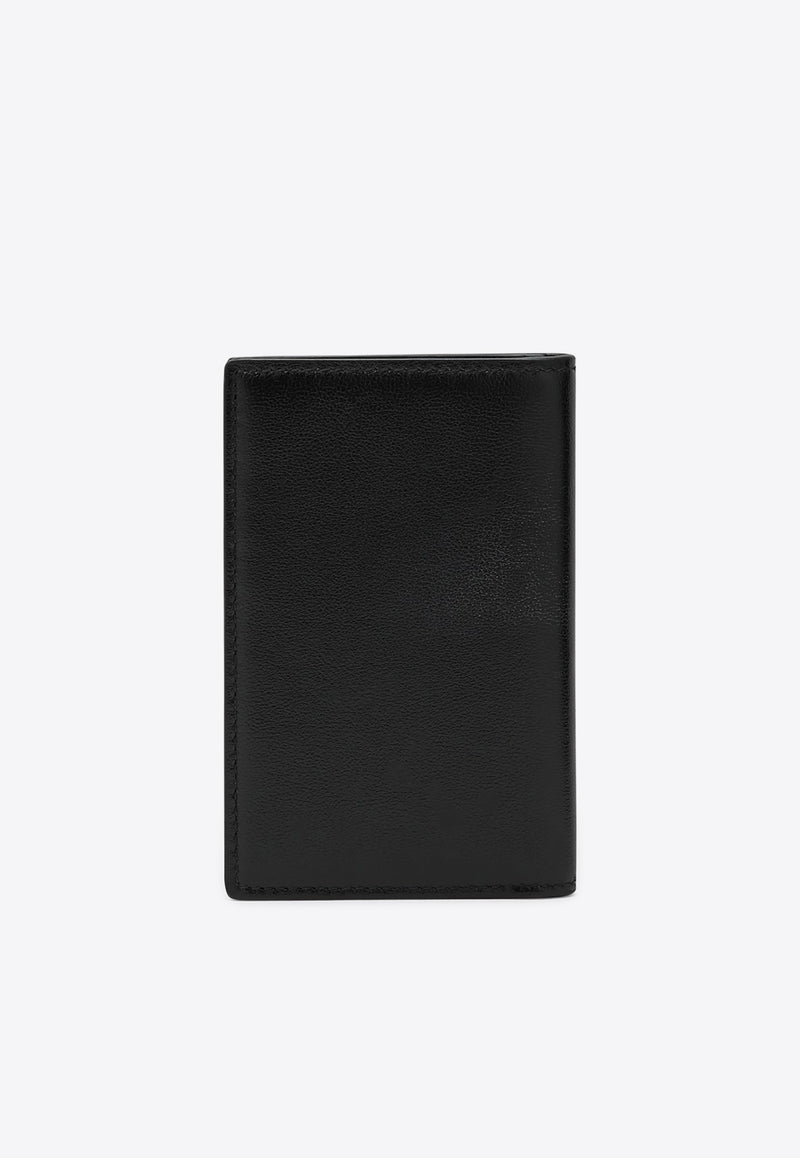 Dolce 
Gabbana Logo Stamp Leather Bi-Fold Wallet  Black BP3323AV956/Q_DOLCE-80999