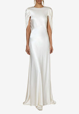 ROKSANDA Oriana Draped Silk Gown Ivory BRIDAL_AW23_H2070B-1IVORY