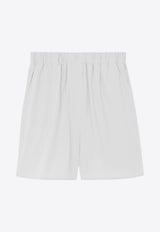 The Frankie Shop Lui High-Waist Boxer Shorts White BSHLUI000WHITE