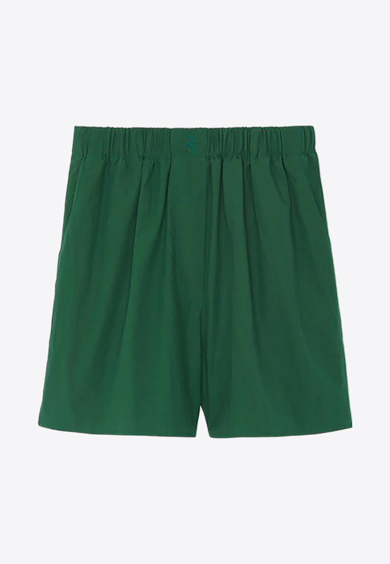 The Frankie Shop Lui High-Waist Boxer Shorts Green BSHLUI419GREEN