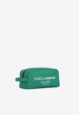 Dolce 
Gabbana Milano Logo Wash Bag Green BT0989 AG182 8R588