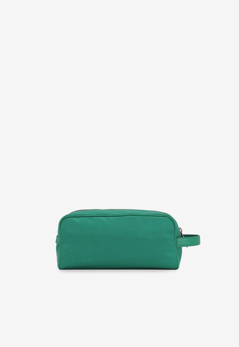 Dolce 
Gabbana Milano Logo Wash Bag Green BT0989 AG182 8R588