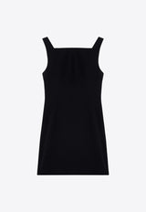 Givenchy Sleeveless Mini Dress in Crepe and Satin BW226014N6/P_GIV-001 Black