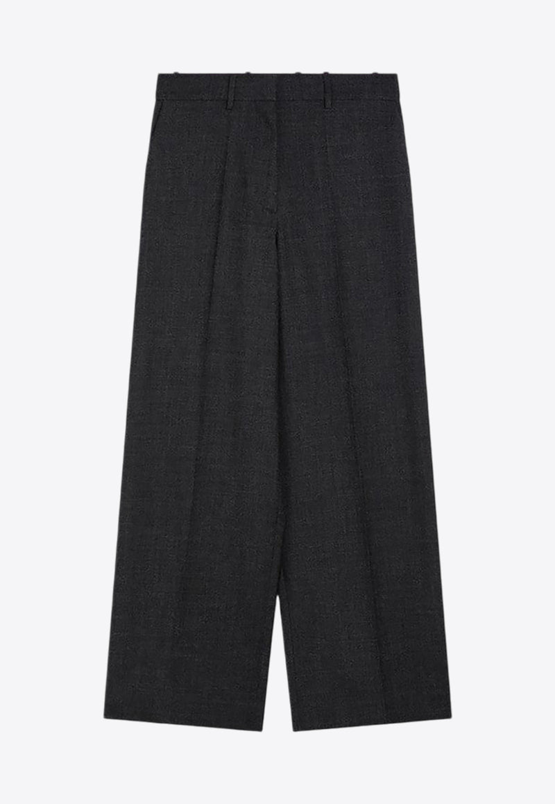 Givenchy Wool Wide-Leg Tailored Pants Gray BW514V14FU/P_GIV-067