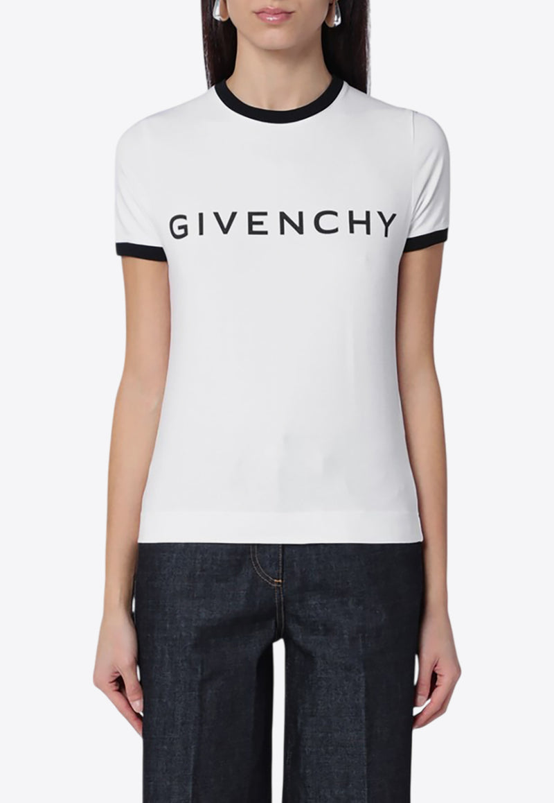 Givenchy Archetype Logo T-shirt White BW70BF3YAC/Q_GIV-116