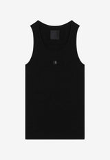 Givenchy 4G Logo Embroidered Tank Top Black BW70CH3YHY/Q_GIV-001