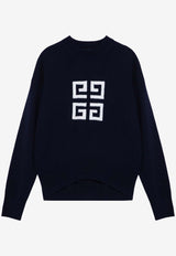 Givenchy 4G Logo Cashmere Sweater Navy BW90QY4ZEQ/P_GIV-411