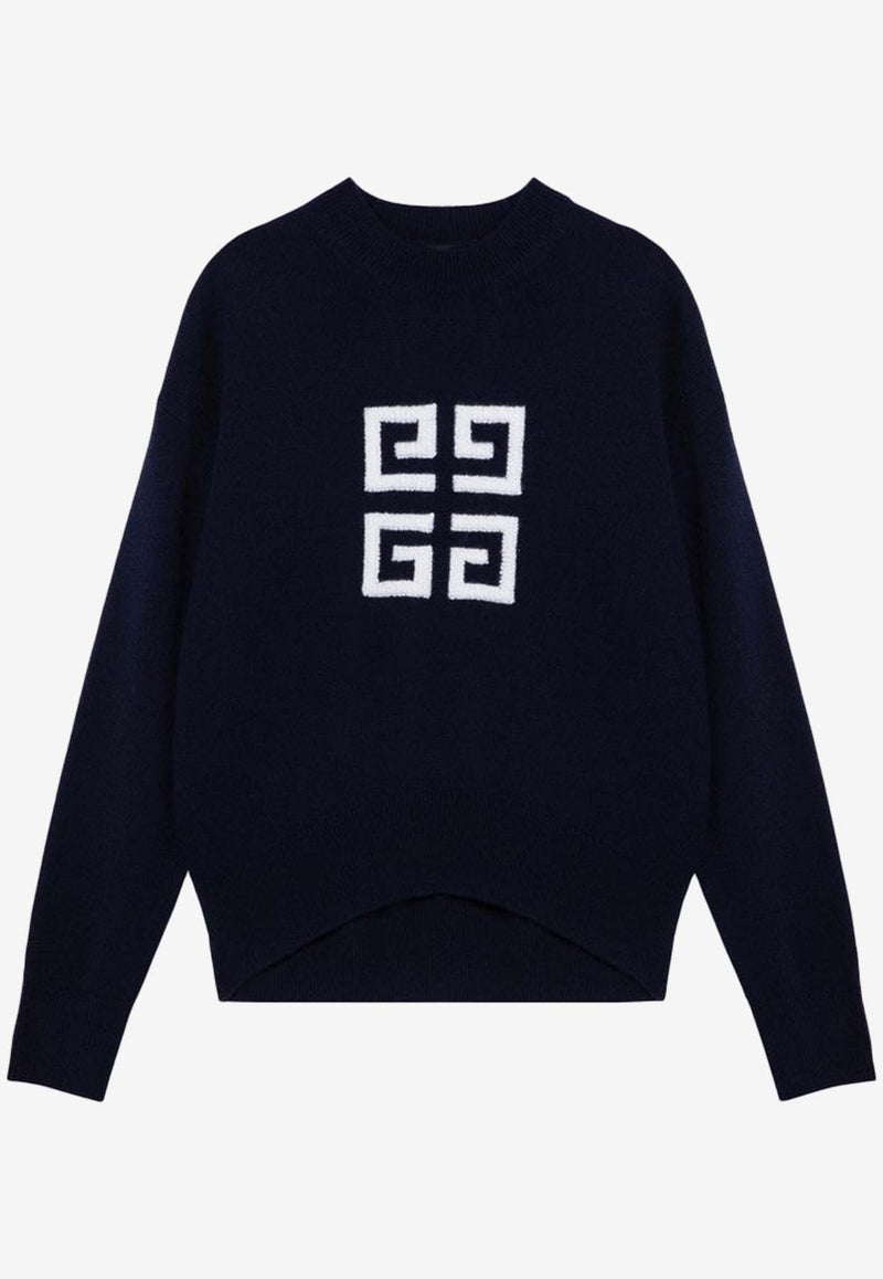 Givenchy 4G Logo Cashmere Sweater Navy BW90QY4ZEQ/P_GIV-411