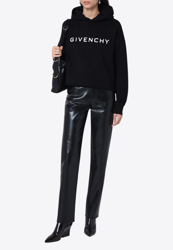 Givenchy Archetype Logo Hooded Sweatshirt Black BWJ03M3YAC/Q_GIV-001