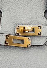 Hermès Birkin 25 in Bleu Glacier Togo Leather with Gold Hardware