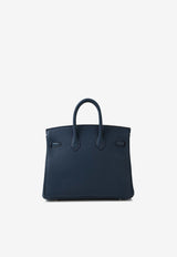 Hermès Birkin 25 in Blue de Prusse Togo Leather with Palladium Hardware