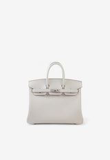 Hermès Birkin 25 in Gris Perle Swift Leather with Palladium Hardware