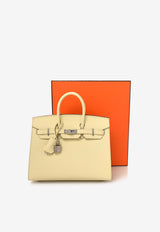 Hermès Birkin 25 Sellier in Jaune Milton Epsom Leather with Palladium Hardware