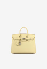 Hermès Birkin 25 Sellier in Jaune Milton Epsom Leather with Palladium Hardware