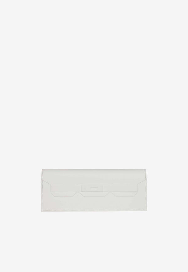 Hermès Birkin Shadow Clutch 29 in New White Swift Leather